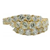 18kt Gold 1.86 ct Natural Brilliant Diamond Ring