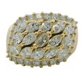18k Gold 2.34 ct Natural Brilliant Diamond Ring