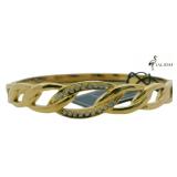 Talidara Twisted Rhinestone Cuff Bracelet