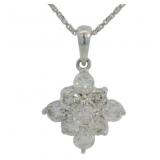 18kt Gold 1.02 ct Natural VS Diamond Necklace