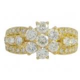 18k Gold 1.38 ct Natural VS Brilliant Diamond Ring