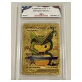 Pokï¿½mon Gold Custom Pikachu Card