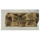 One Dollar Boston Cochituate Bank Note