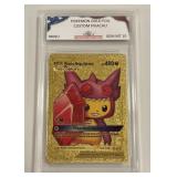 Pokï¿½mon Gold Custom Pikachu Card
