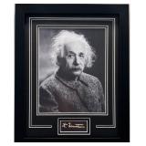 Albert Einstein Frame Photo W/ Facsimile Signature