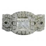 14k Gold 2.44 ct Natural Diamond 3 pc Bridal Set