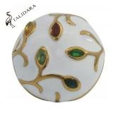 Talidara Genuine Gemstone Enamel Ring