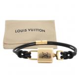 Louis Vuitton LV Padlock Leather Bracelet