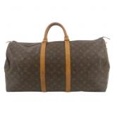Louis Vuitton Monogram Keepall 55 Boston Bag