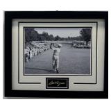 Ben Hogan Framed Photo W/ Facsimile Signature