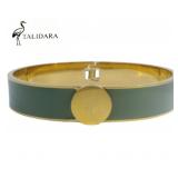 Talidara Wide Sage Cuff Bracelet