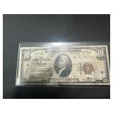 1929 $10 Chicago Brown Seal Federal Reserve Note