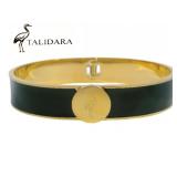 Talidara Wide Black Cuff Bracelet