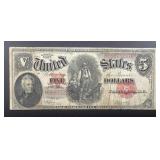 1907 $5 Woodchopper Legal Tender Note