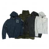 Abercrombie & Fitch: 1 Down Jacket, 3 Hoodies