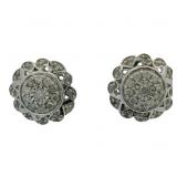Large Brilliant .40ct Natural Diamond Earrings