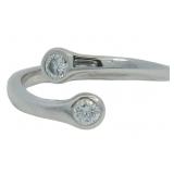 Bezel Set 1/3 ct Diamond Designer Ring