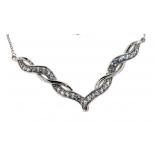 Beautiful White Saphire Necklace