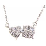 Brilliant Heart & Round VS Diamond Necklace