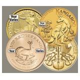 1/10 oz. Government Issued .999 Fine Gold Coin