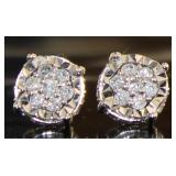 Round Brilliant 1/4 ct Diamond Stud Earrings
