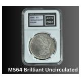MS64 1878-1904 Morgan Silver Dollar
