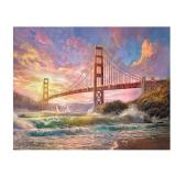 Sunset on Golden Gate Bridge by Kinkade Studios