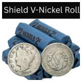 1883-1912 Liberty Head V Nickels 40-Coin Roll