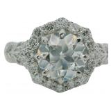 10k Gold 2.69 ct Old European VS Lab Diamond Ring