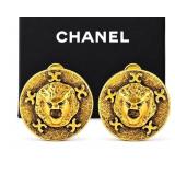 Chanel Lion Head Clip-On Earrings