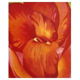Canna Red & Orange Canvas by Georgia O