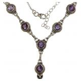 Natural 6.77 ct Amethyst Designer Necklace