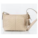 Coach Signature Leather Shoulder Bag