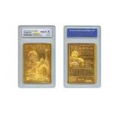 23K Gold Joe Montana Card