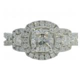 14kt Gold 1.93 ct Cushion Cut VS Lab Diamond Ring