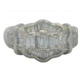Platinum 1.05 ct Natural VS Diamond Ring