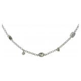 Elegant 4.50 ct Natural Aqumarine Necklace