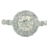 14kt Gold 1.45 ct Round Natural Diamond Ring