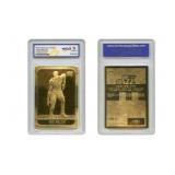 23K Gold Karl Malone Fleer Card