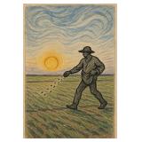 Sower at Sunset Sketch LTD EDT by Studio Van Gogh