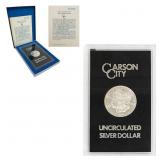 1883 Uncirculated Carson City Morgan Silver Dollar
