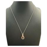 Beautiful Diamond Journey Necklace