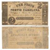 1861 North Carolina $2 Note
