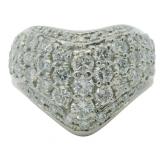 Platinum 2.02 ct Natural Brilliant Diamond Ring