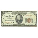 1929 $20 St. Louis Federal Reserve Bank Note