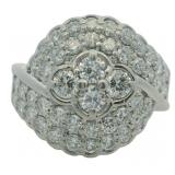 Platinum 2.00 ct Natural VS Brilliant Diamond Ring