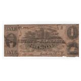 1863 State of Alabama $1 Note
