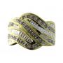 Wave Link Diamond Accent Dinner Ring