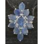 Genuine 8.45 Fancy Marquise Sapphire Dinner Ring