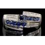 Genuine Sapphire & Diamond Antique Style Ring